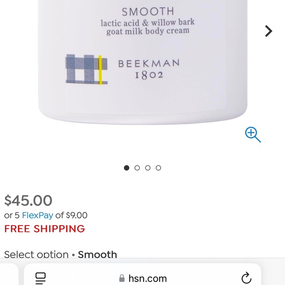 Beekman 1802 goat milk body cream “smooth” new in box - Picture 2 of 4
